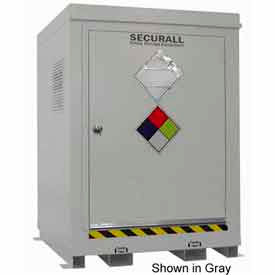 Securall® 4 Drum Agri-Chemical Storage Locker - Dim 5'W x 5'D x 6'11