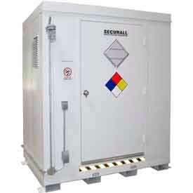 Securall® 6 Drum Agri-Chemical Storage Locker - Dim 7'W x 5'D x 8'3