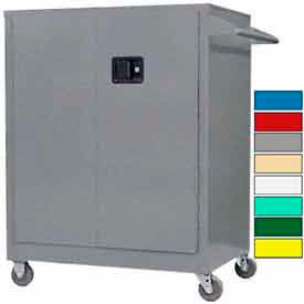 Securall® Heavy Duty Mobile Counter Hight Industrial Cabinet 18 Ga. 36