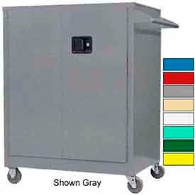 Securall® Heavy Duty Mobile Counter Hight Industrial Cabinet 18 Gauge 36