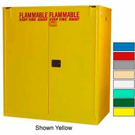 Securall® Flammable Drum Cabinet w/ Rollers & Doors 120 Gal. Cap. 56