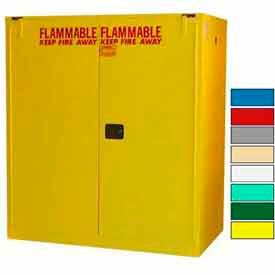 Securall® Flammable Drum Cabinet w/ Rollers & Doors 120 Gal. Cap. 56