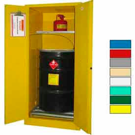 Securall® Hazardous Waste Drum Cabinet w/ Rollers 60 Gal. Cap. 31