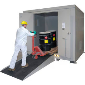 Securall® 16 Drum 2HR Fire-Rated Hazmat Storage Locker 10'W x 8'D x 8'3