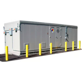 Securall® 48 Drum 4HR Fire-Rated Hazmat Building w/ Explosion Relief Panels 26'W x 8'D x 8'3