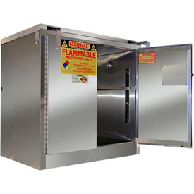 Securall® 36x24x37 30-Gallon Self-Close Flammable Cabinet Stainless Steel A331-SS