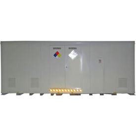 Securall® 38 Drum Hazmat Storage Building 22'W x 8'D x 8'3
