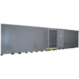 Securall® 64 Drum Hazmat Storage Building with Explosion Relief Panels 34'W x 8'D x 8'3
