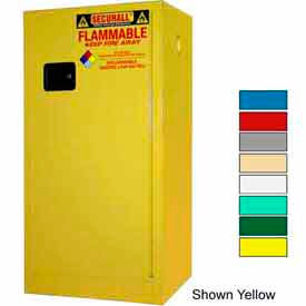 Securall® 20-Gallon Manual Close Paint/Ink Cabinet Blue P120Blue