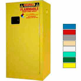 Securall® 20-Gallon Manual Close Paint/Ink Cabinet Yellow P120Yellow