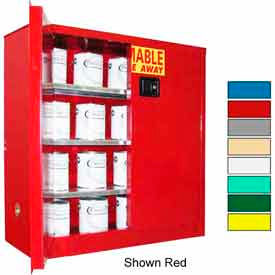 Securall® 40-Gallon Manual Close Paint/Ink Cabinet Yellow P140Yellow