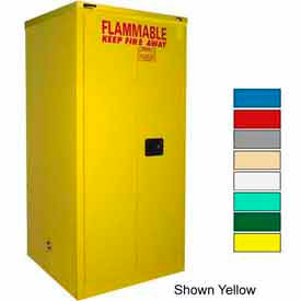 Securall® 120-Gallon Self-Close Paint/Ink Cabinet Ag Green P3120Ag Green