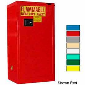 Securall® 20-Gallon Self-Close Paint/Ink Cabinet Yellow P320Yellow