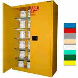 Securall® 60-Gallon Self-ClosePaint/Ink Cabinet Yellow P360Yellow