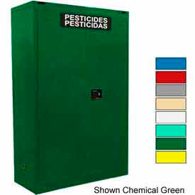 Securall® 45-Gallon Manual Close Pesticide Cabinet Md Green AG145Md Green