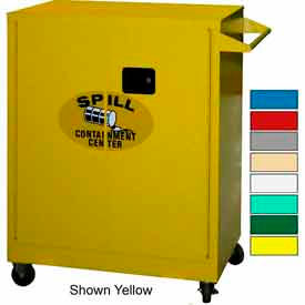Securall® Mobile Counter High Flammable Spill Containment Cabinet Beige SCC242Beige