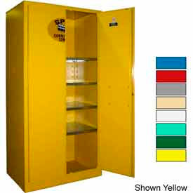 Securall® 36x24x72 Flammable Spill Containment Cabinet Gray SCC272Gray