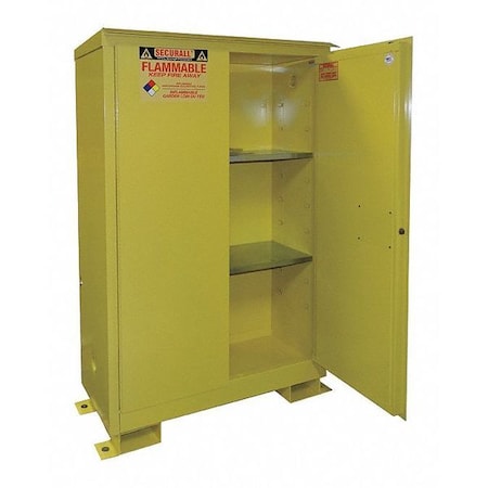 Flammable Safety Storage Cabinet, 43 in W x 69 in H x 18 in D, Cabinet, Outdoor, Flammables, 45 Gal MPN:A145WP1