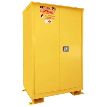 Hazardous Material Storage Cabinet, 90 gal, 2 Shelves, Steel, 43 in W x 69 in H x 31 in D MPN:A190WP1