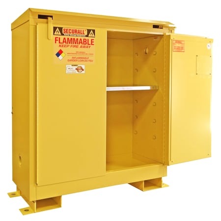 Hazardous Material Storage Cabinet, 30 gal, 1 Shelves, Steel, 43 in W x 50 in H x 18 in D MPN:A330WP1
