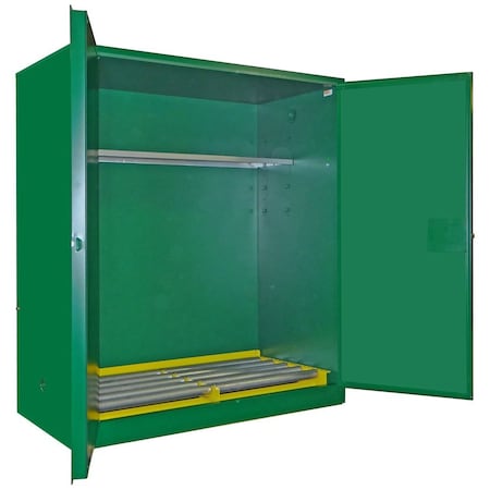 Pesticide Storage Cabinet, 120 Gallon, 1 Shelves, 56 in W x 65 in H x 31 in D, AgGreen MPN:AGV1110