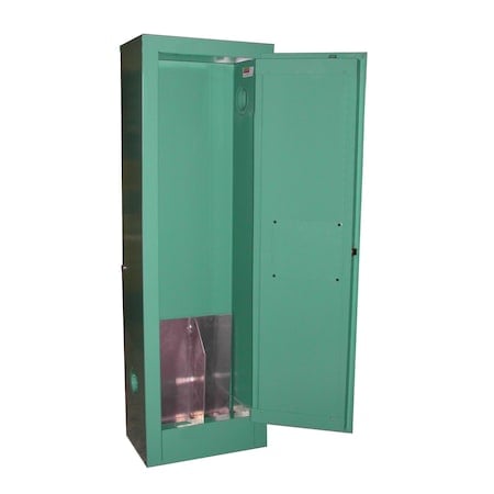 Cylinder Storage Cabinet, White, Steel MPN:MG102FLP