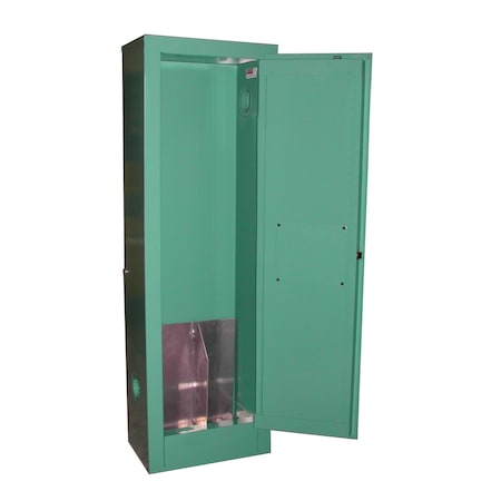 Cylinder Storage Cabinet, White, Steel MPN:MG102P