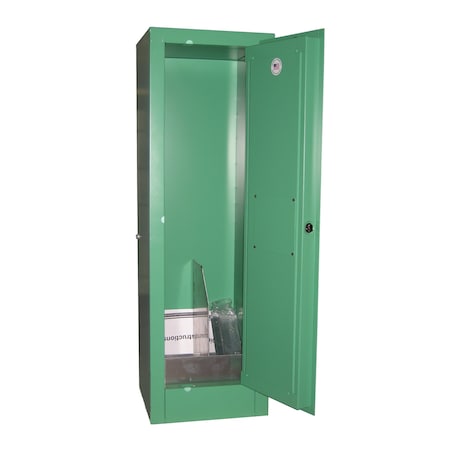 Cylinder Storage Cabinet, Red, Steel MPN:MG104E