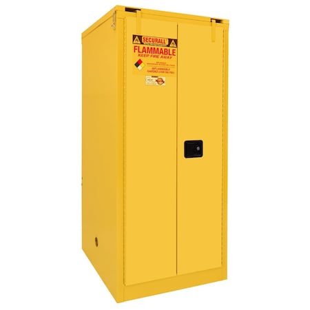 Paint Storage Cabinet, 120 Gallon, 5 Shelves, 31 in W x 67 in H x 31 in D, Red MPN:P3120