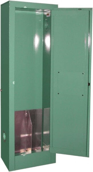Flammable & Hazardous Storage Cabinets: 1 Door, Manual Closing, Green MPN:MG102E
