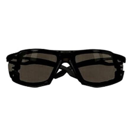 Safety Glasses, Anti-Fog & Anti-Scratch, Gray Lens, Black Frame, Frameless MPN:SF502SGAF-BLK-FM