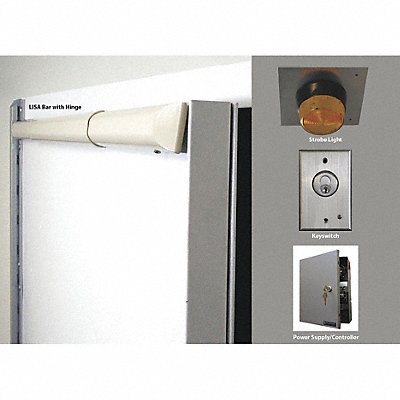 Anti-Ligature Door Alarm Kit Key Control MPN:LISA-1DR3642-LH