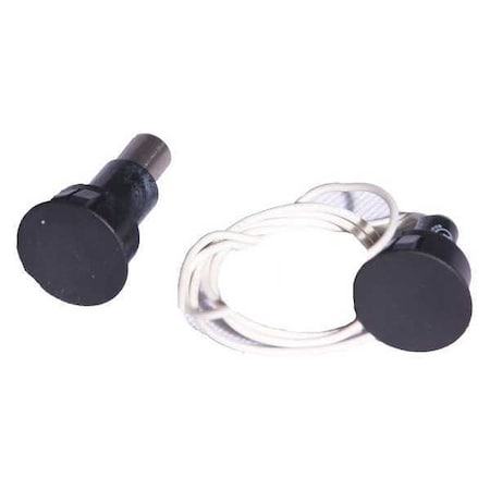 Door Position Switch, Metal, Anodized, Includes: Cylindrical Permanent Magnet MPN:DPS-M-BK