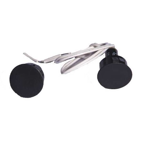 Door Position Switch, Wood, Anodized, Includes: Cylindrical Permanent Magnet MPN:DPS-W-BK