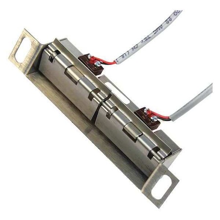 Latch Monitor, Steel, Satin Stainless, For Use With: Indoors/ Outdoors Asset Protection MPN:LML-2