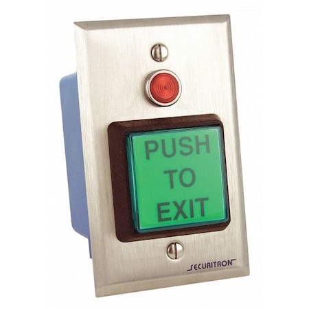 Push to Exit Button, DPST, Momentary, 5A MPN:PB22