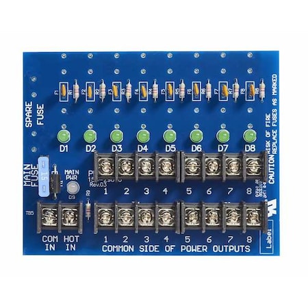 Power Distribution Board, PTC, 8 Output MPN:PDB-8C1
