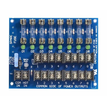 Power Distribution Board, 8 Output, Fused MPN:PDB-8F1
