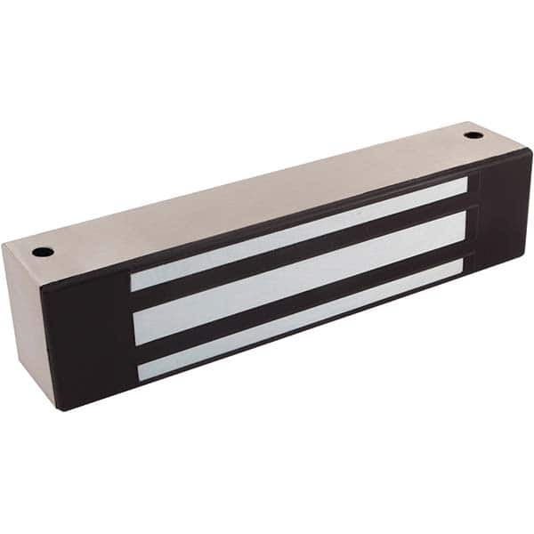 Electromagnetic Locks; Average Magnetic Pull: 600.0lb ; Overall Length: 8in ; Timer: No ; Finish: Stainless Steel ; Features: Door Position Switch ; Led Included: No MPN:M32FD