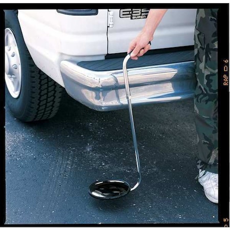 Inspection Mirror, 8 dia., Acrylic/Chrome MPN:SUC-PLX8C