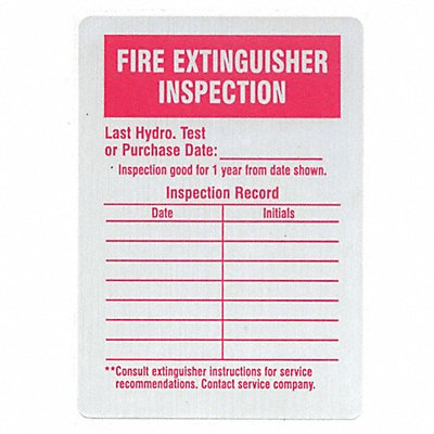 Label Fire Inspection PK25 MPN:IL-FIRE