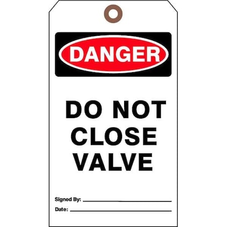 Danger Tag, Authorized Personnel and Restricted Access, Cardstock, 7 in H x 4 in W, White, 25 PK MPN:DTUF-G39