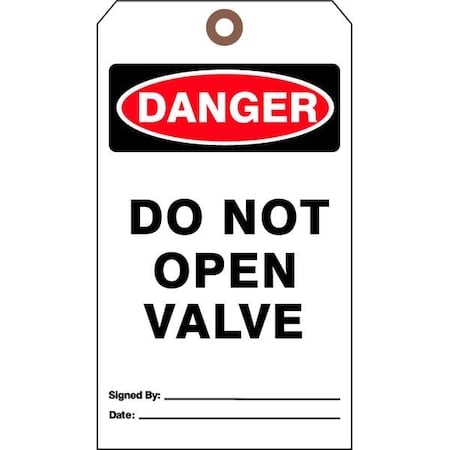 Danger Tag, Authorized Personnel and Restricted Access, Cardstock, 7 in H x 4 in W, White, 25 PK MPN:DTUF-G41