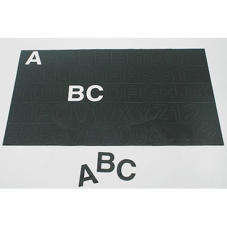 LetterandNumberLabelSet, Plastic MPN:LET-1