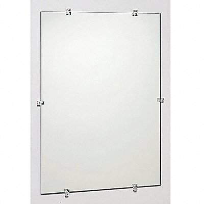 Frameless Mirror 22 in W 16 in H MPN:G1622