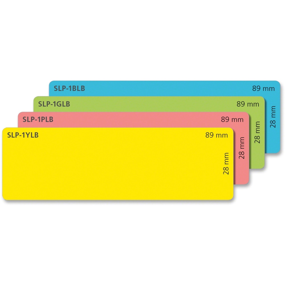 Seiko Direct Thermal Address Labels, SKPSLP4AST, Rectangle, 3 1/2inW x 1 1/8inL, Blue/Green/Pink, Roll Of 130 Labels MPN:SLP-4AST