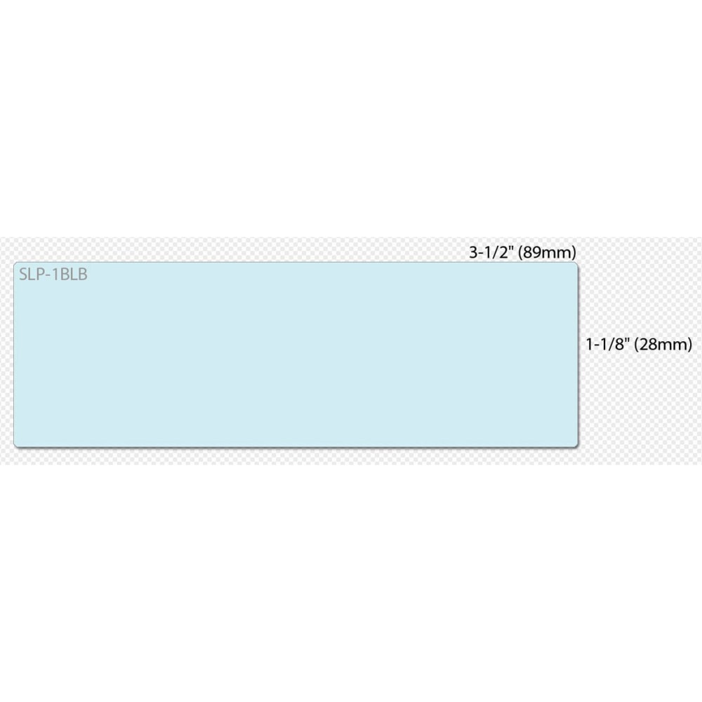 Seiko Instruments - Blue - 1.1 in x 3.5 in 130 pcs. (1 roll(s) x 130) address labels - - SLP1BLB MPN:SLP-1BLB