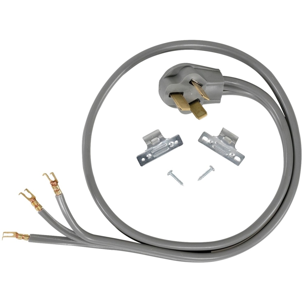 Certified Appliance Accessories 3-Wire Open-End-Connector 40-Amp Range Cord - 250 V AC / 40 A - 5 ft Cord Length - 3-Wire / Right-angle Plug MPN:90-1052