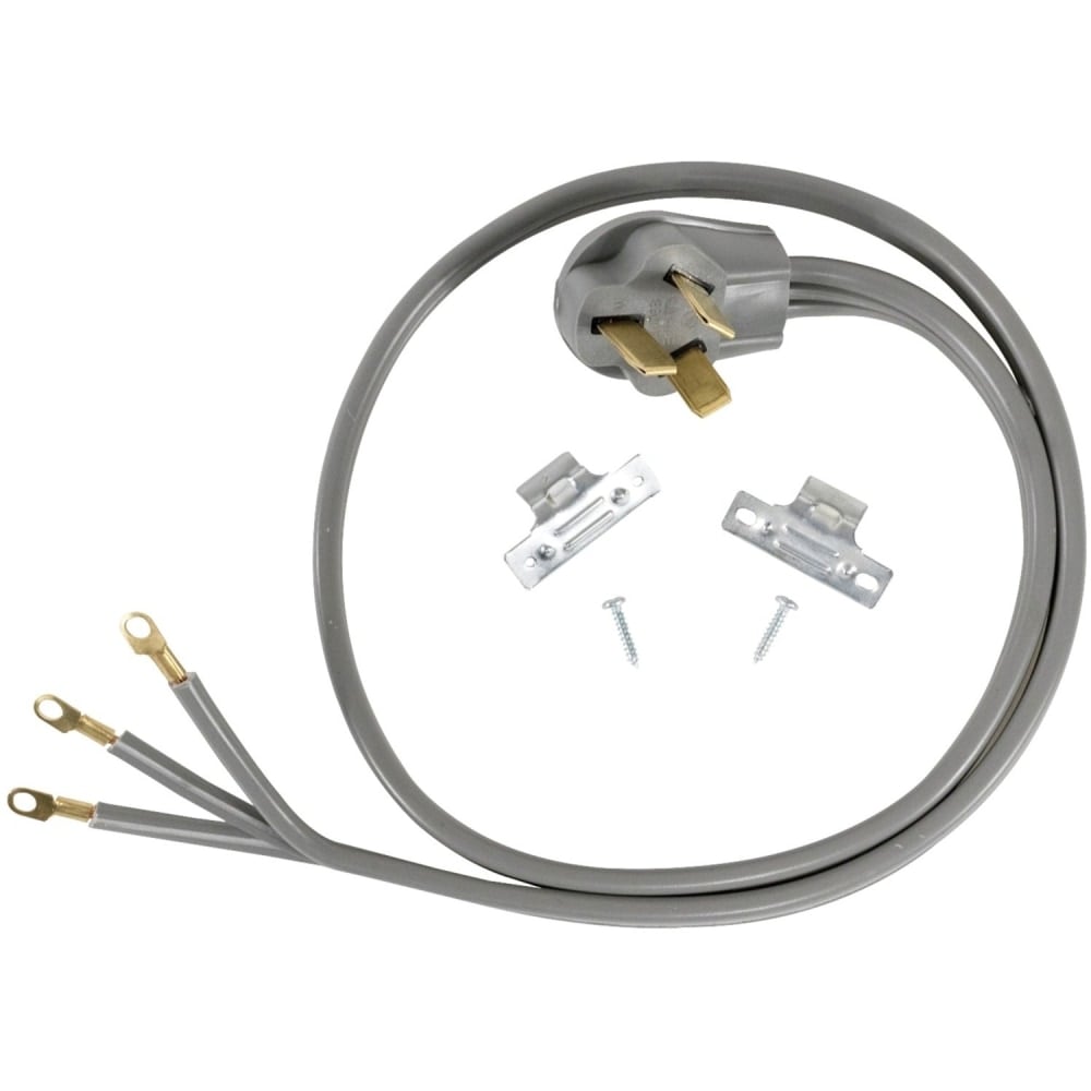Certified Appliance Accessories 3-Wire Eyelet 40-Amp Range Cord - 250 V AC / 40 A - 5 ft Cord Length - 3-Wire / Right-angle Plug MPN:90-1062