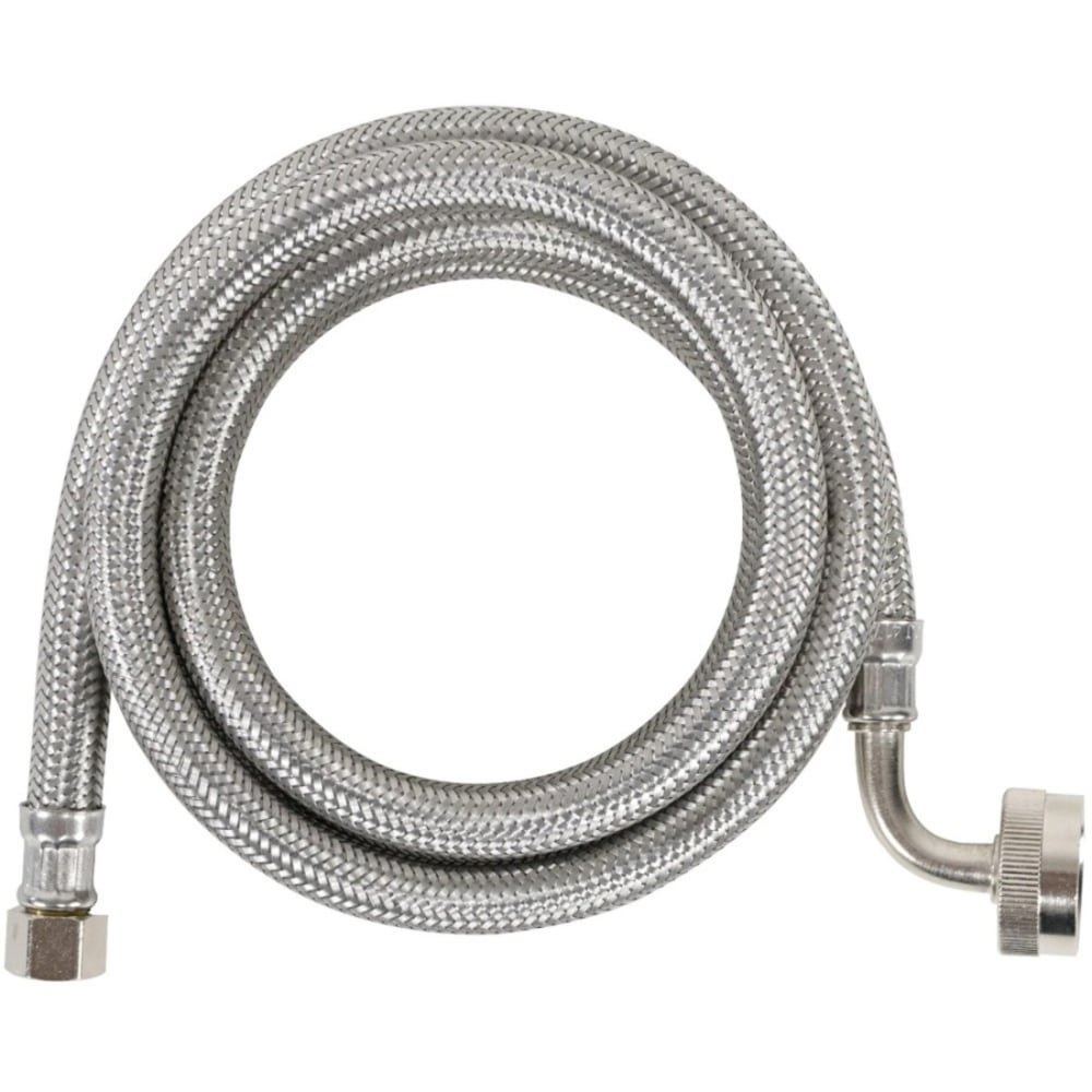 Certified Appliance Accessories Braided Stainless Steel Dishwasher Connector with FGH Elbow - 48in - Silver, Stainless Steel - DW48SSL MPN:DW48SSL